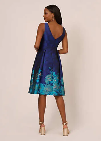 Adrianna Papell Border Jacquard Dress | Grattan