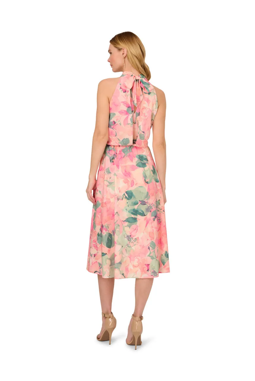 ADRIANNA PAPELL Printed midi dress 
                         
                     
                