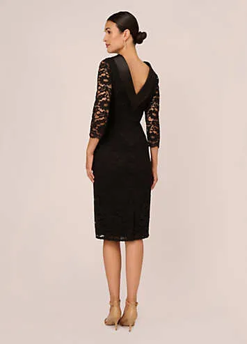 Adrianna Papell Roll Neck Sheath Dress | Kaleidoscope