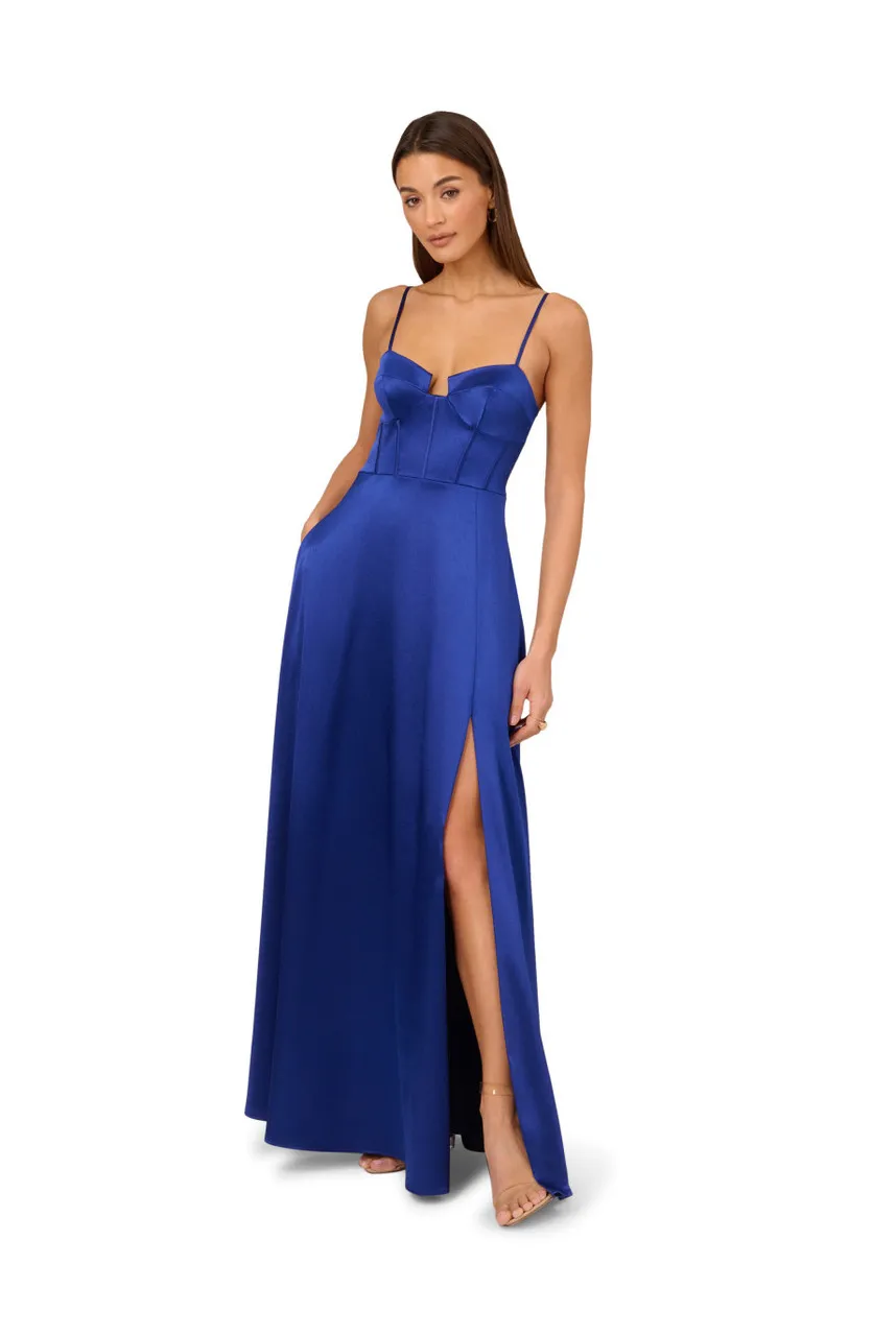 ADRIANNA X ADRIANNA PAPELL Liquid satin maxi gown 
                         
                     
                