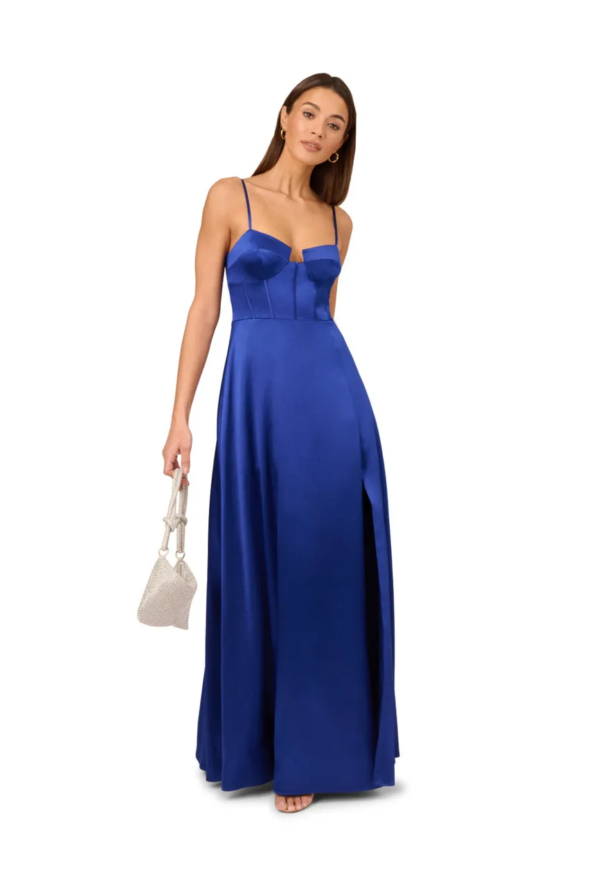 ADRIANNA X ADRIANNA PAPELL Liquid satin maxi gown 
                         
                     
                