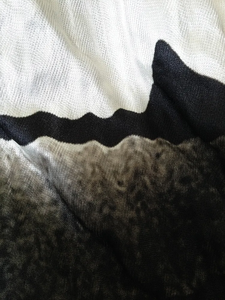 Ann Demeulemeester black and white fencing jacket — spring 2011