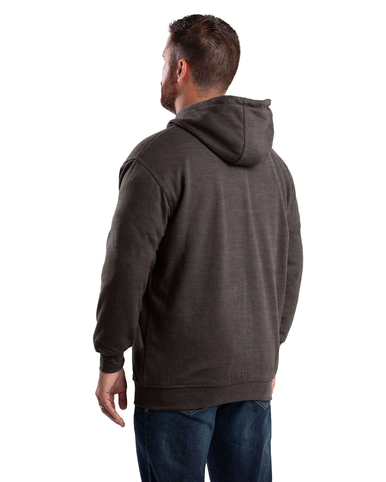 Berne Men's Original Hooded Sweatshirt in Charcoal