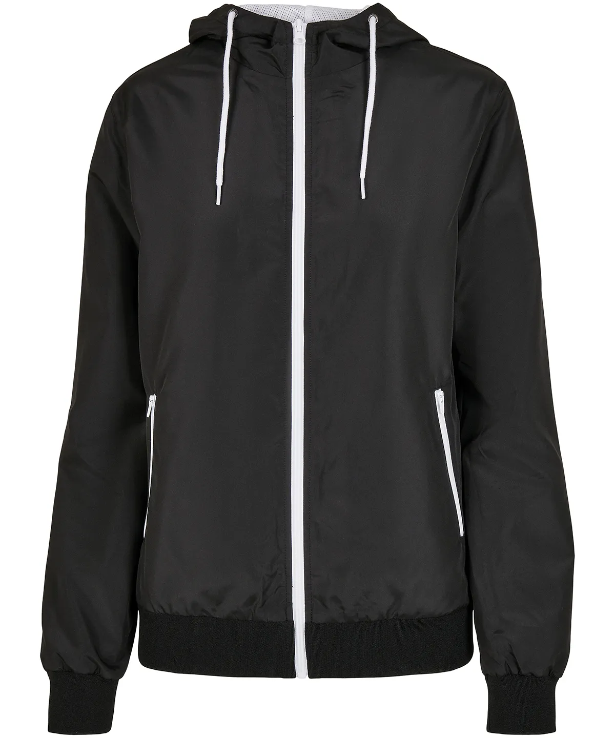 Build Your Brand Women's recycled windrunner