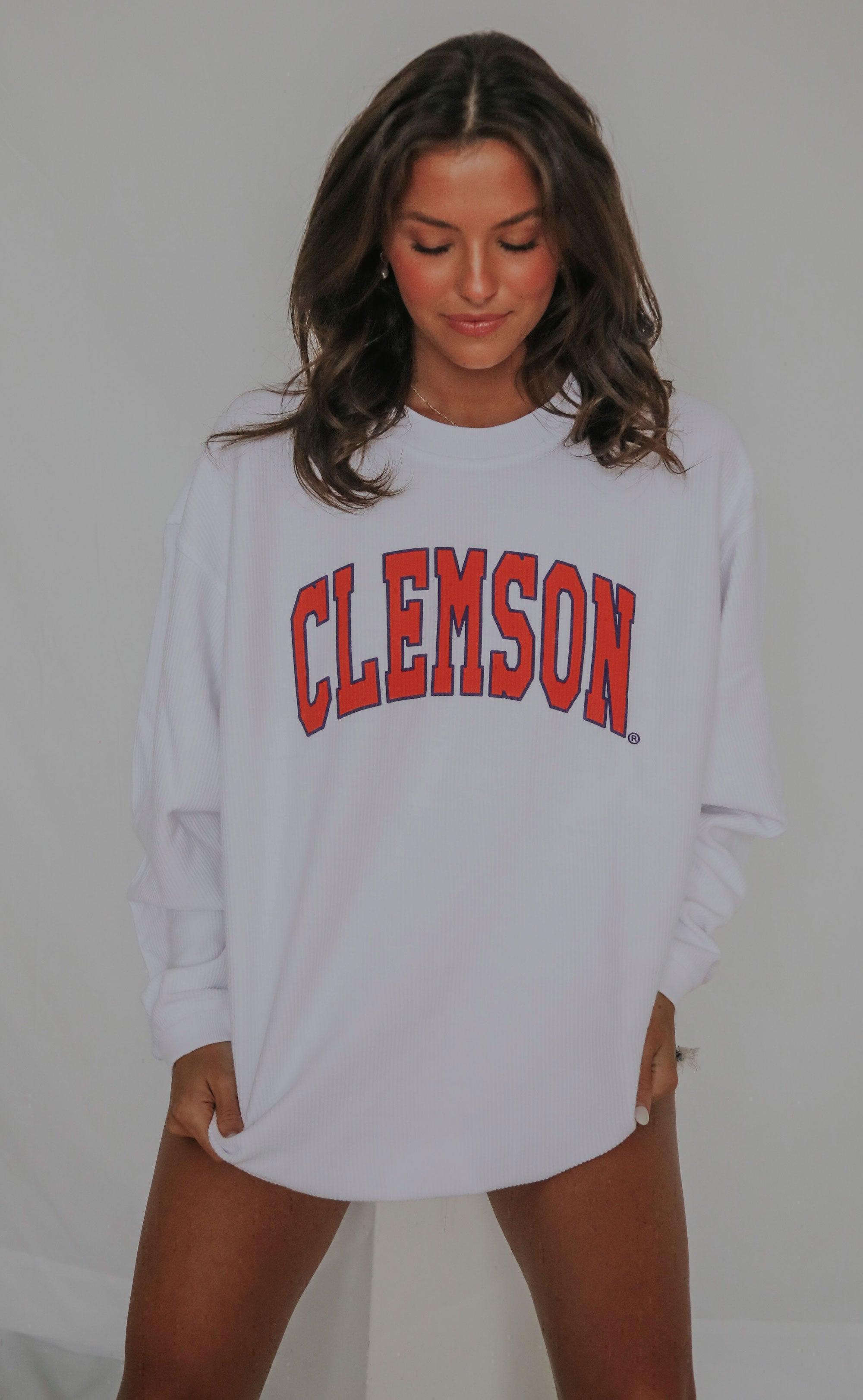 charlie southern: clemson corded sweatshirt