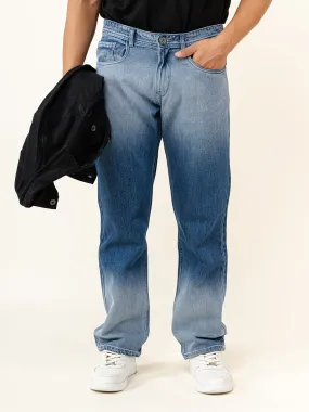 Dark Blue Straight Fit Denim Jeans