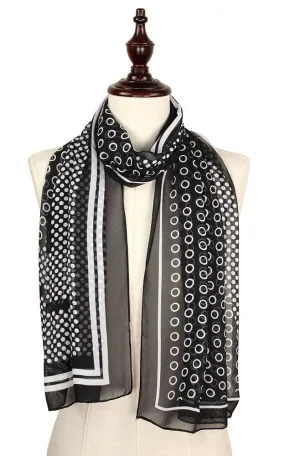 EAS9321 Retro Silky Oblong Scarf