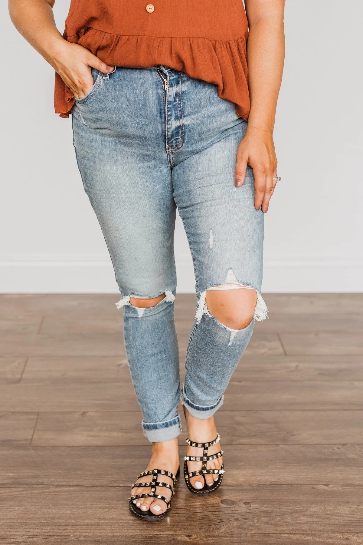 Eunina Distressed Skinny Jeans- Rya Wash