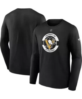 Fanatics Men's NHL Fanatics Pittsburgh Penguins Authentic Pro Core Secondary Long Sleeve T-Shirt