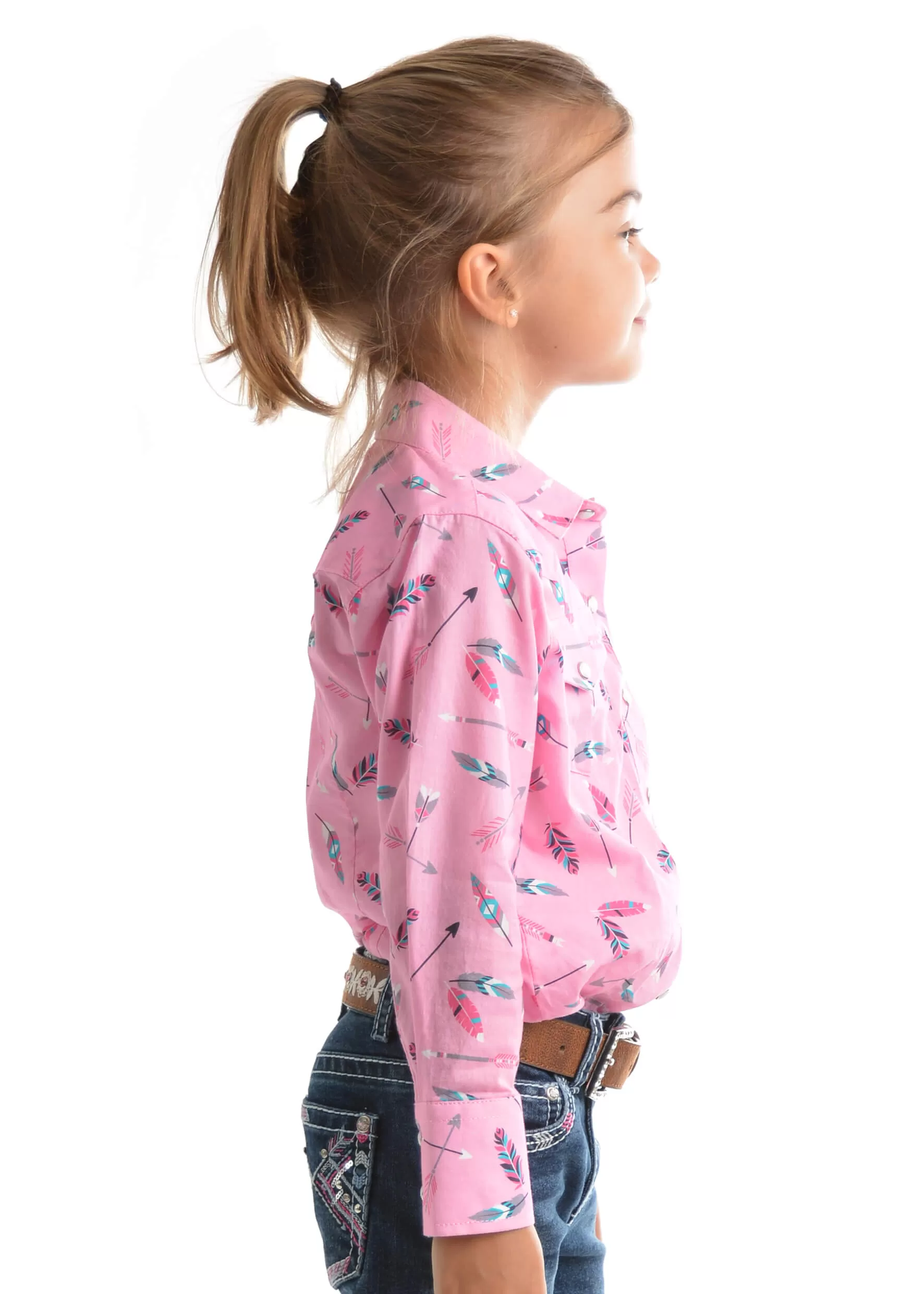 Girl's Pure Western Lillian Print L/S Shirt