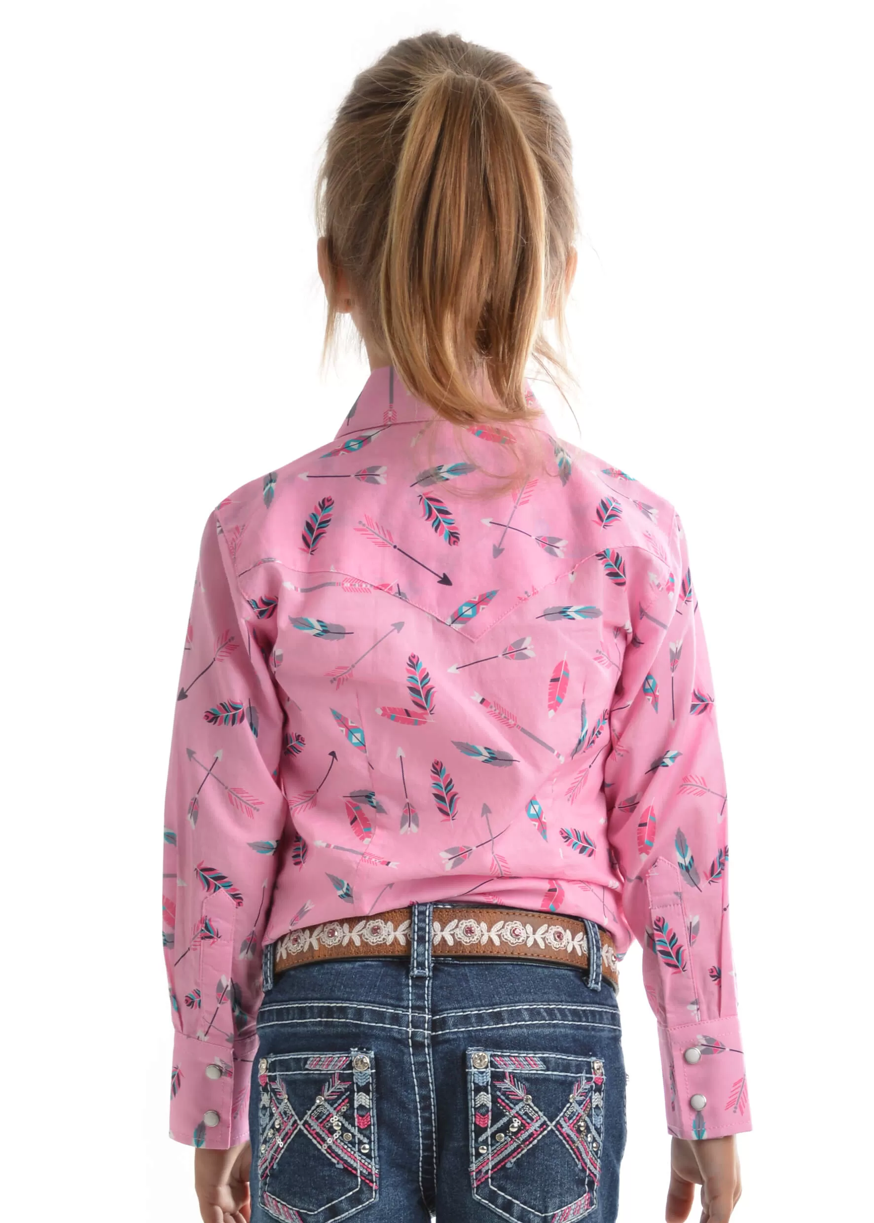 Girl's Pure Western Lillian Print L/S Shirt