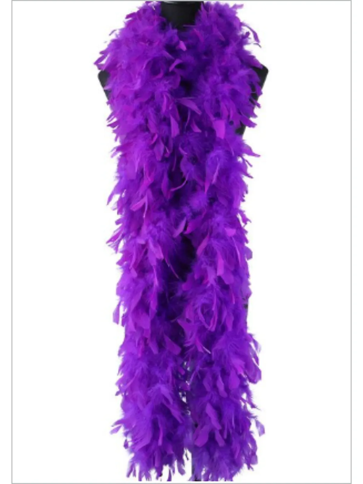 Girls Purple Feather Boa Scarf