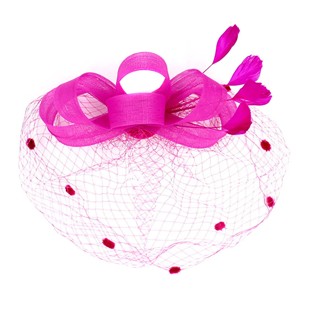 iLLASPARKZ Feather Mesh Bow Fascinator / Headband