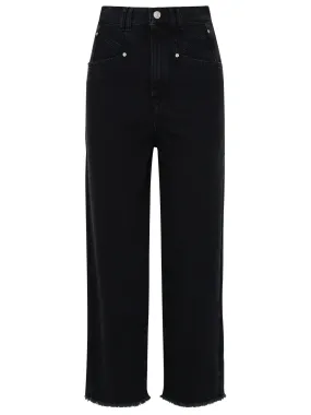 Isabel Marant toile Frayed Hem Cropped Jeans