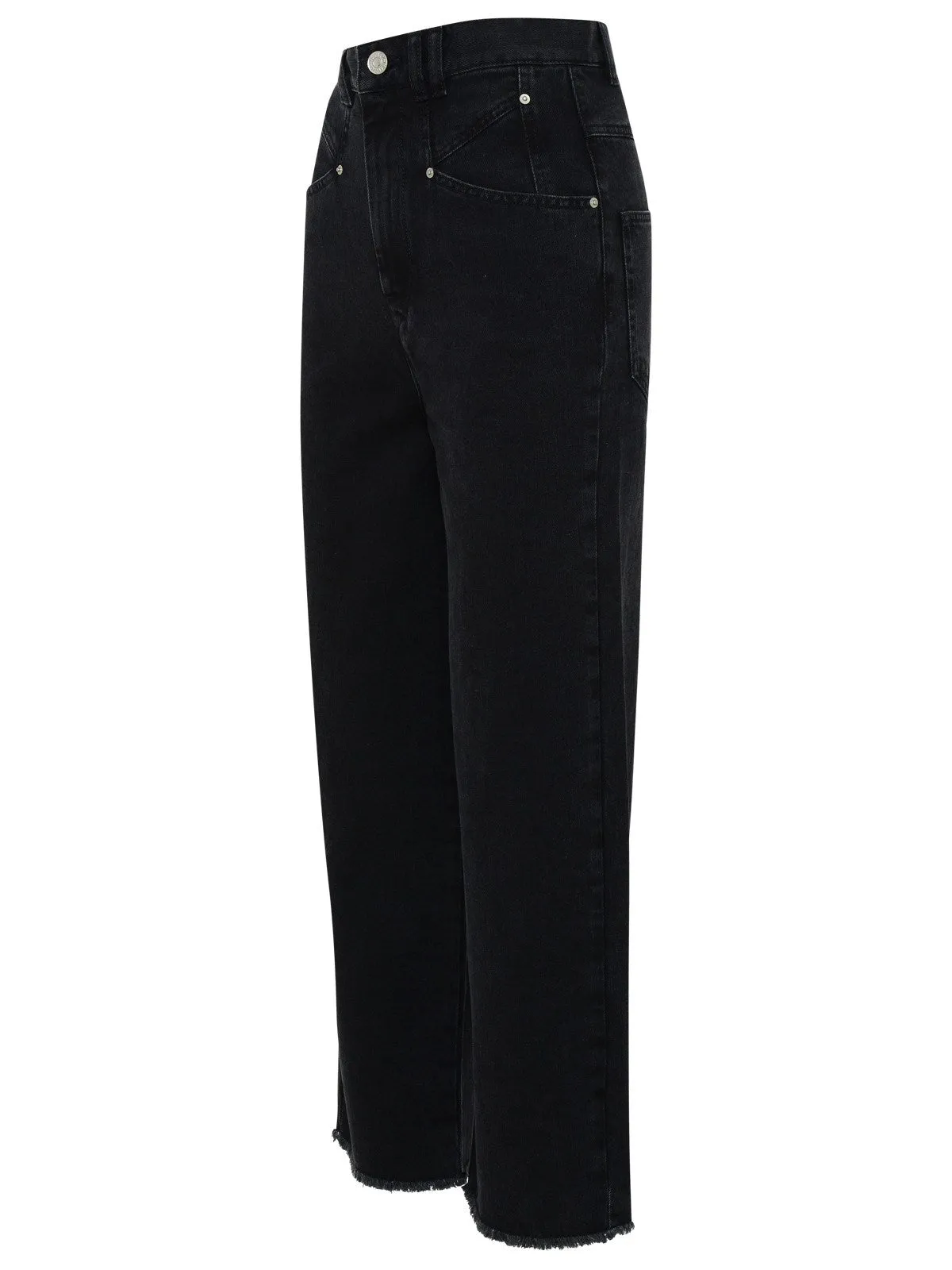 Isabel Marant toile Frayed Hem Cropped Jeans