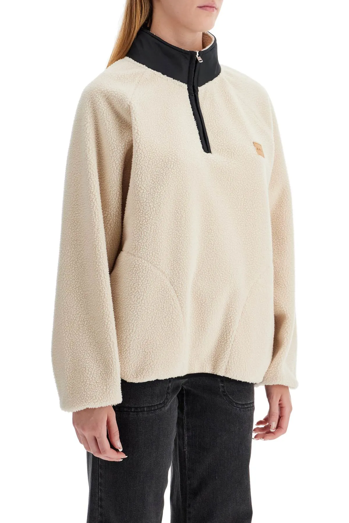 island fleece sweatshirt in PSAIF M27845 ECRU