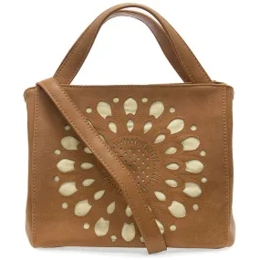 Joy Susan Women's Flora Laser Cut Crossbody Tote Bag