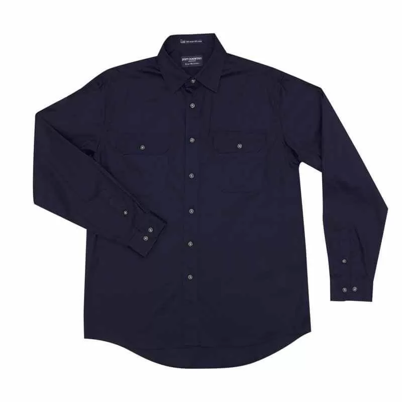 Just Country Evan Full Button Shirt Men's Navy