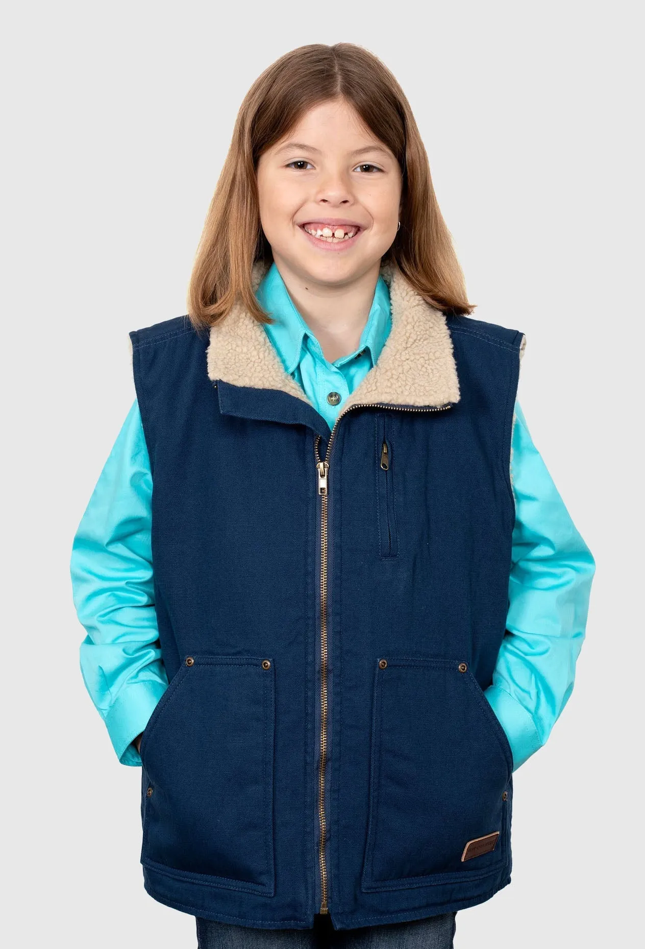 Just Country Kid's Junior Diamantina Sherpa Vest