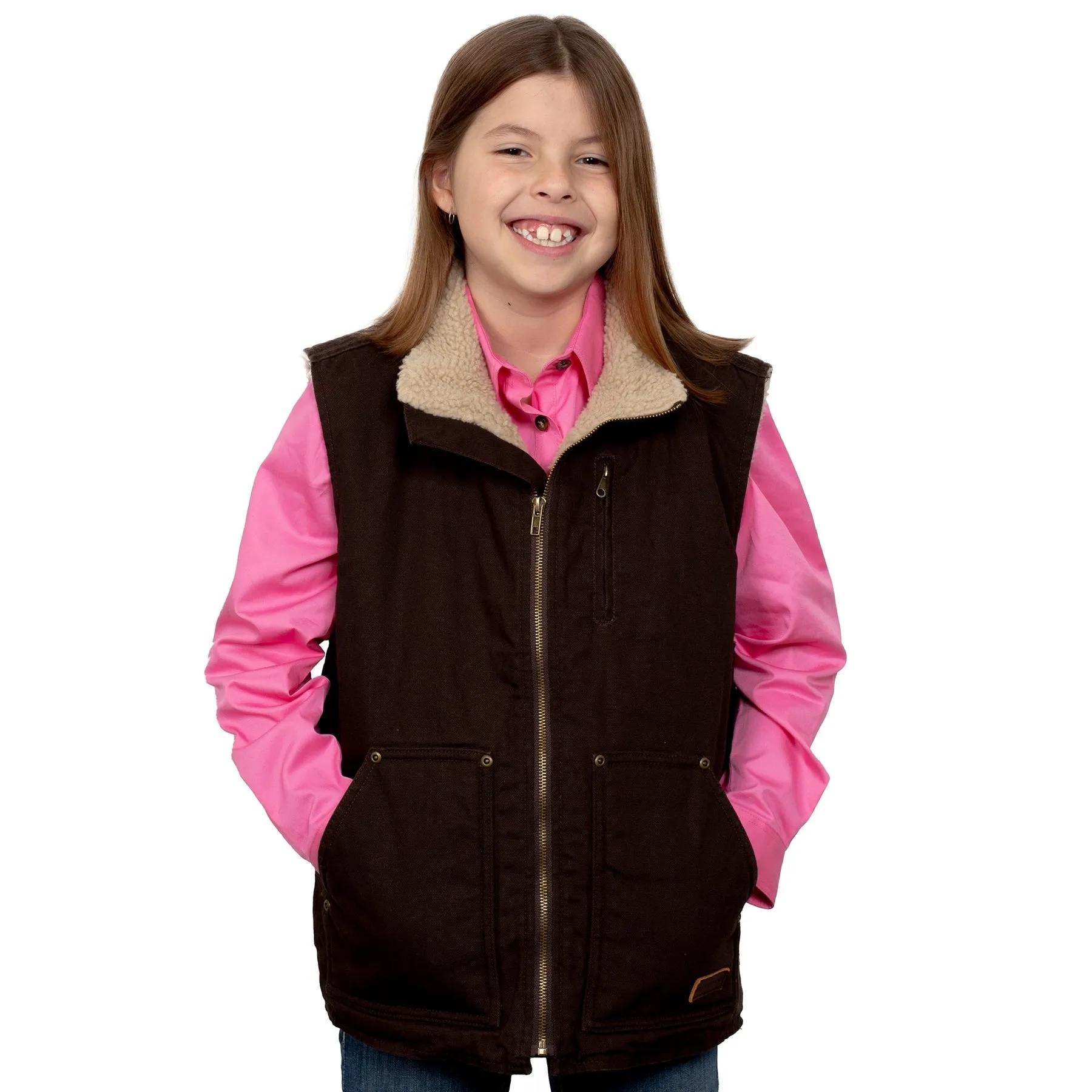 Just Country Kid's Junior Diamantina Sherpa Vest