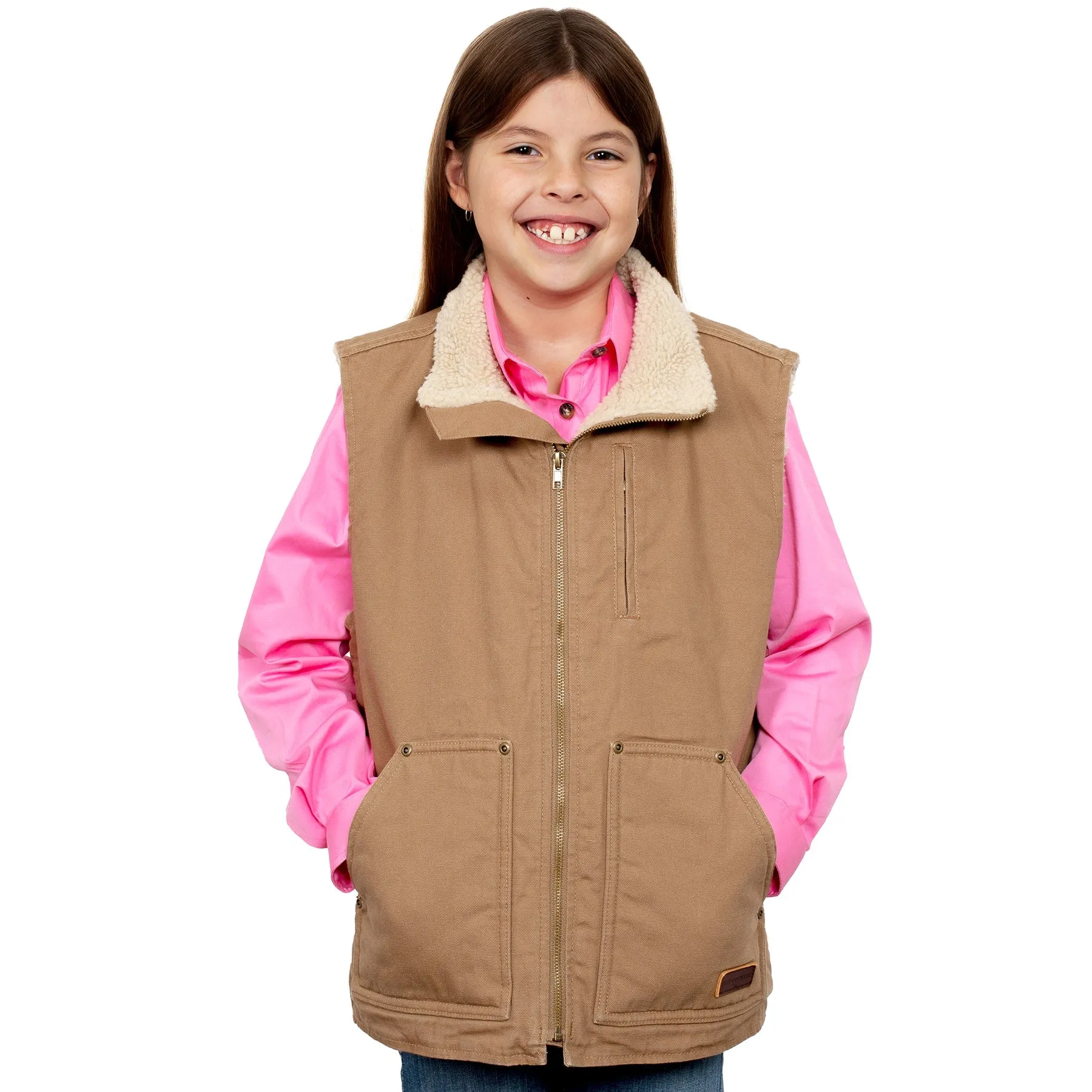 Just Country Kid's Junior Diamantina Sherpa Vest