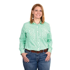 Just Country Women's Abbey Full Button - Ivy Check