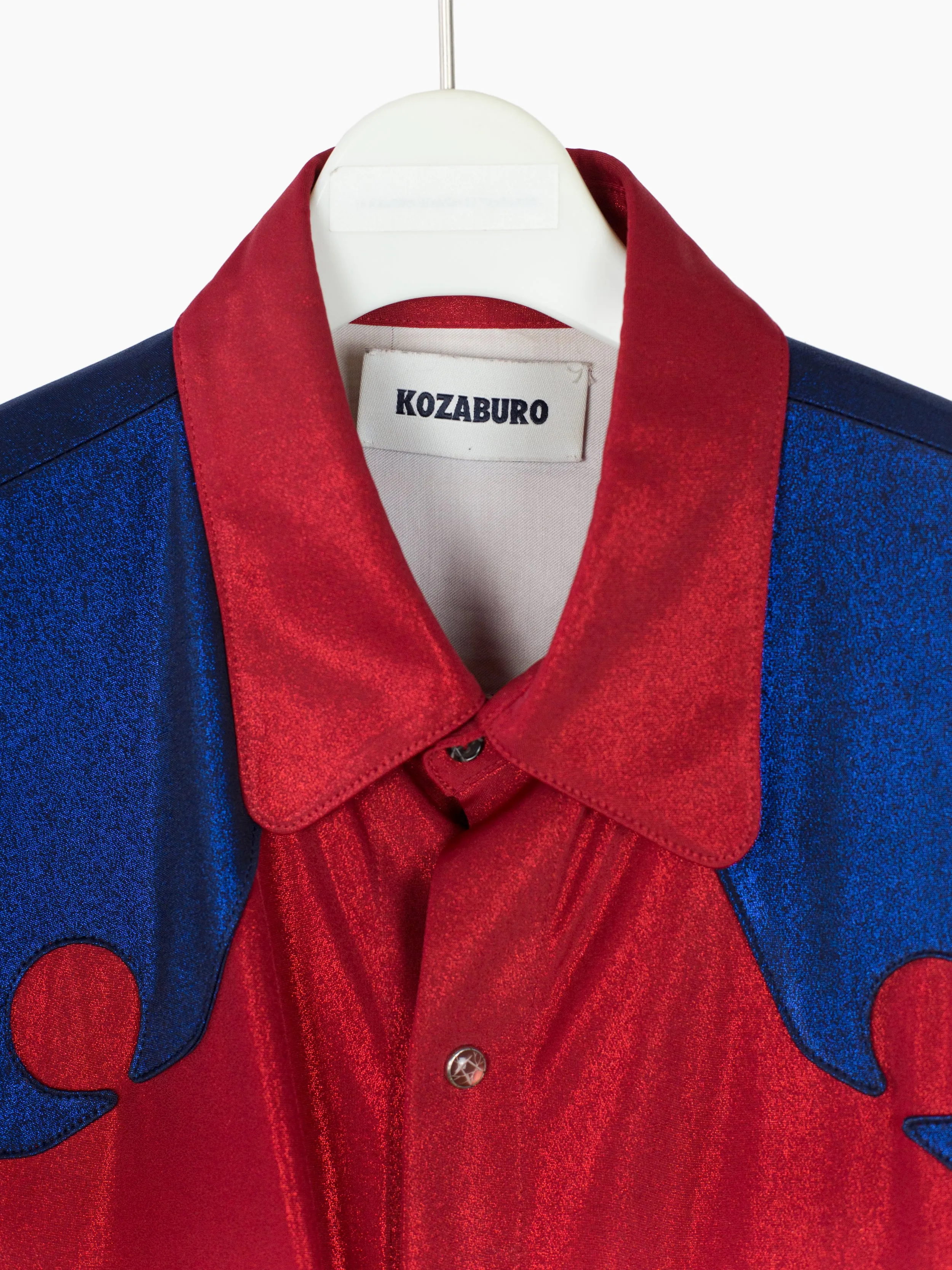 Kozaburo AW18 Lurex 2-Tone Western Shirt