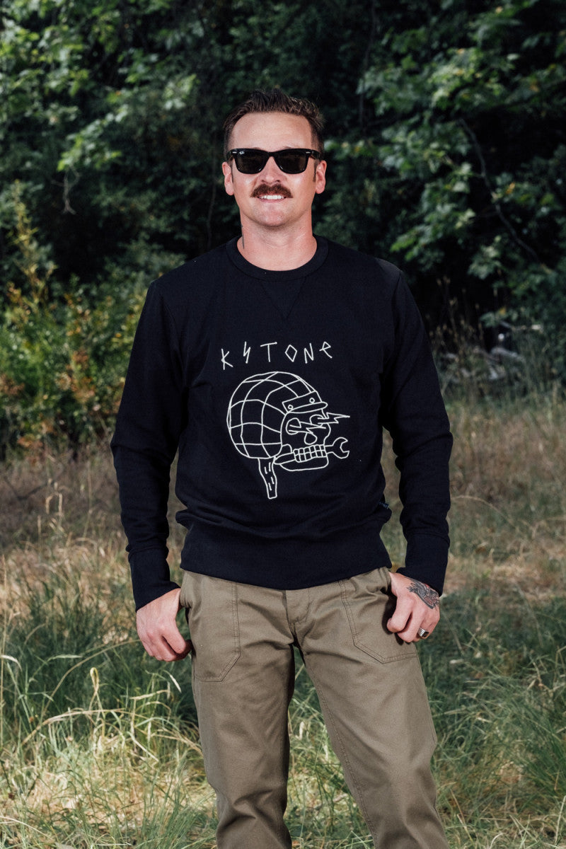 KYTONE Motorsport Outline Skull Sweatshirt