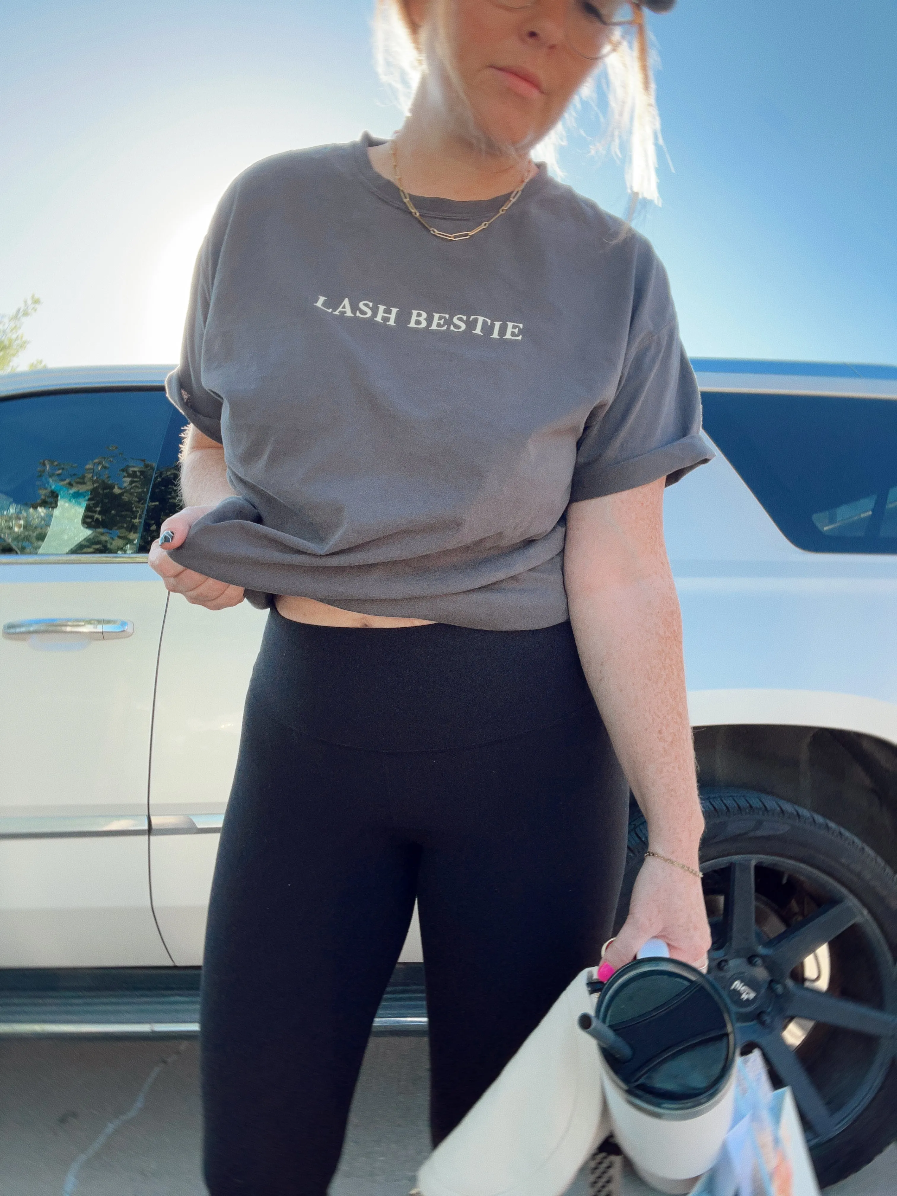 LASH BESTIE - TEXT ME Tee