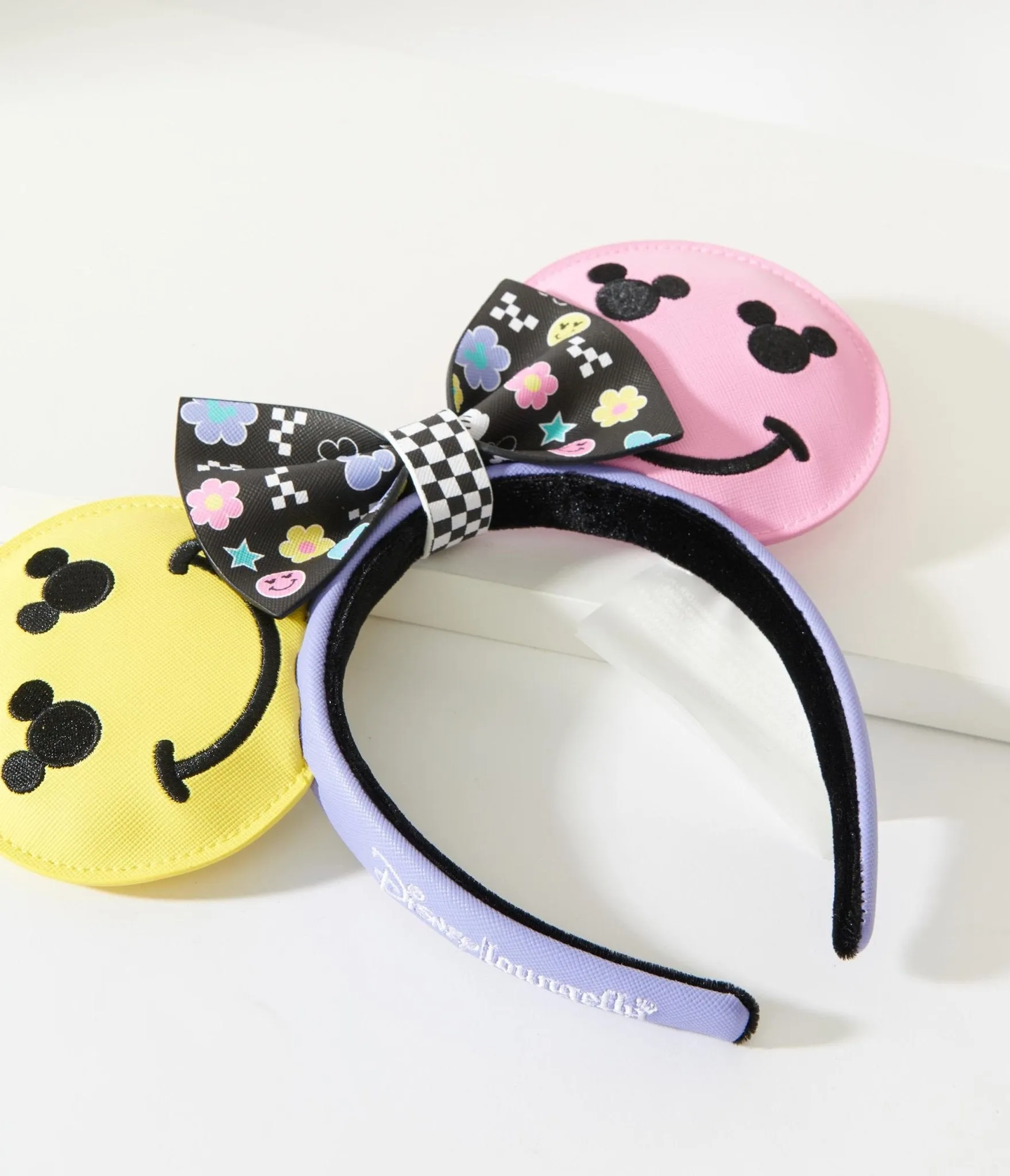 Loungefly Mickey Y2K Smiley Mouse Ears Headband