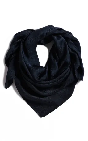 M&F Black Tonal Floral Wild Rags Scarf