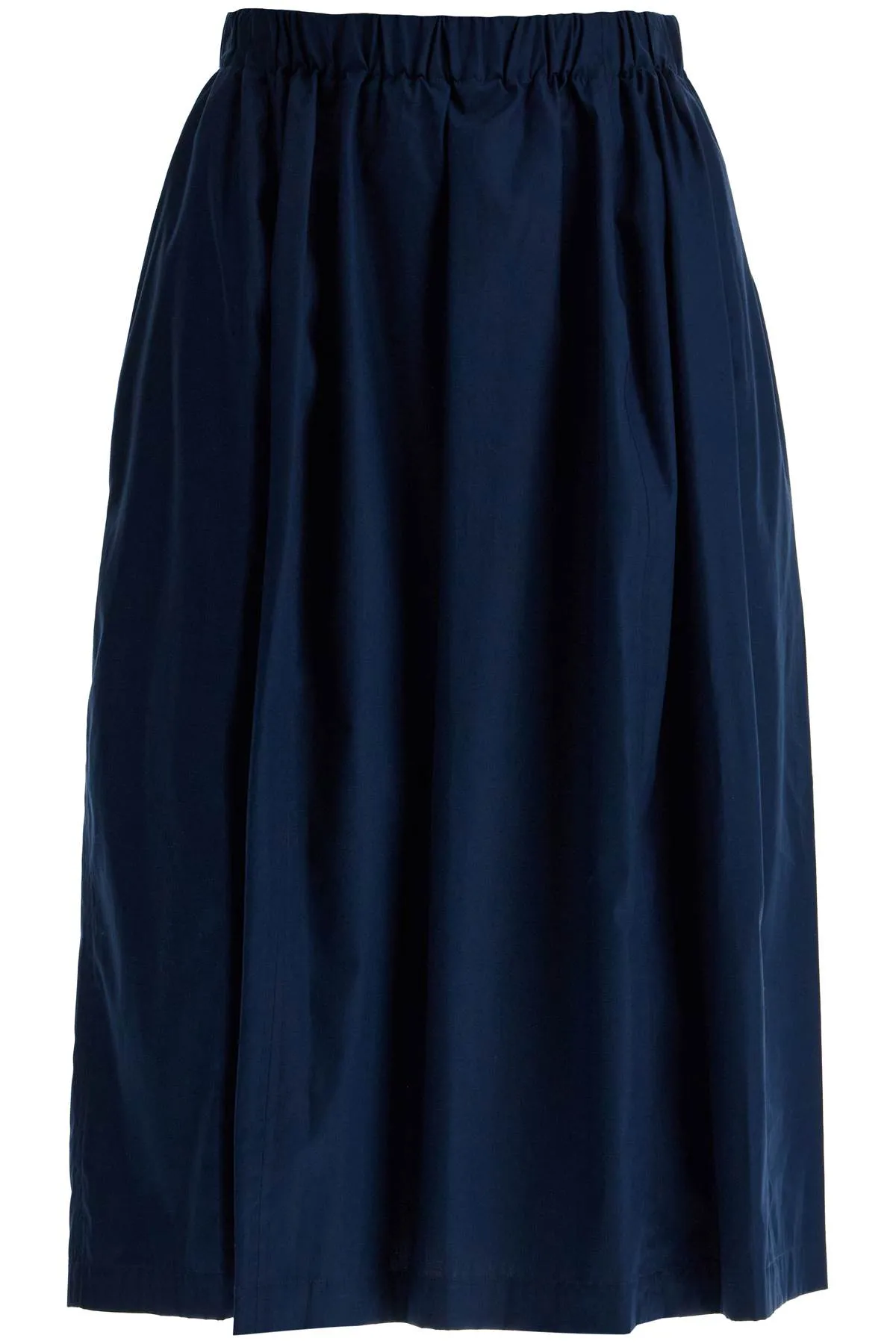 Marni Organic Poplin Full Skirt With Fl   Blue