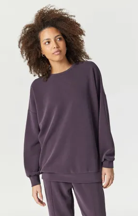 Mavi Oversized Sweatshirt In Plum Perfect