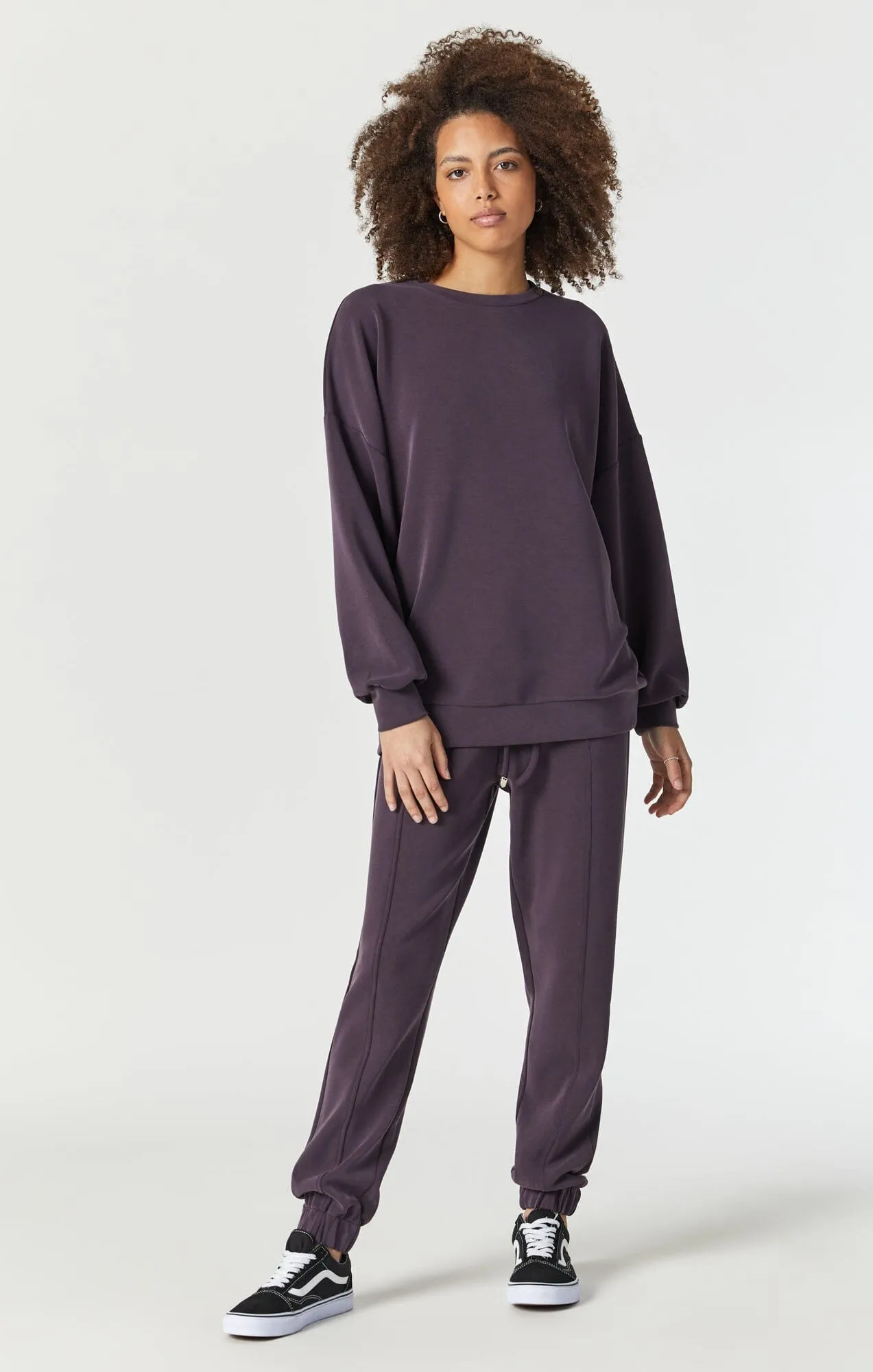 Mavi Oversized Sweatshirt In Plum Perfect