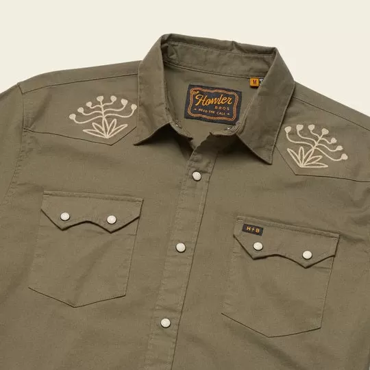 Men's Howler Bros | Crosscut Deluxe Snapshirt | Ocahui