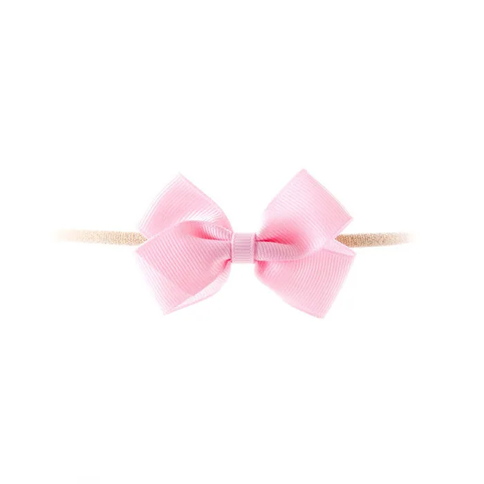 Olilia Baby Soft London Bow Headband Pearl Pink