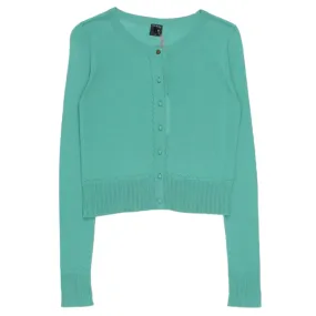 Orla Kiely Turquoise Pointelle Cardigan