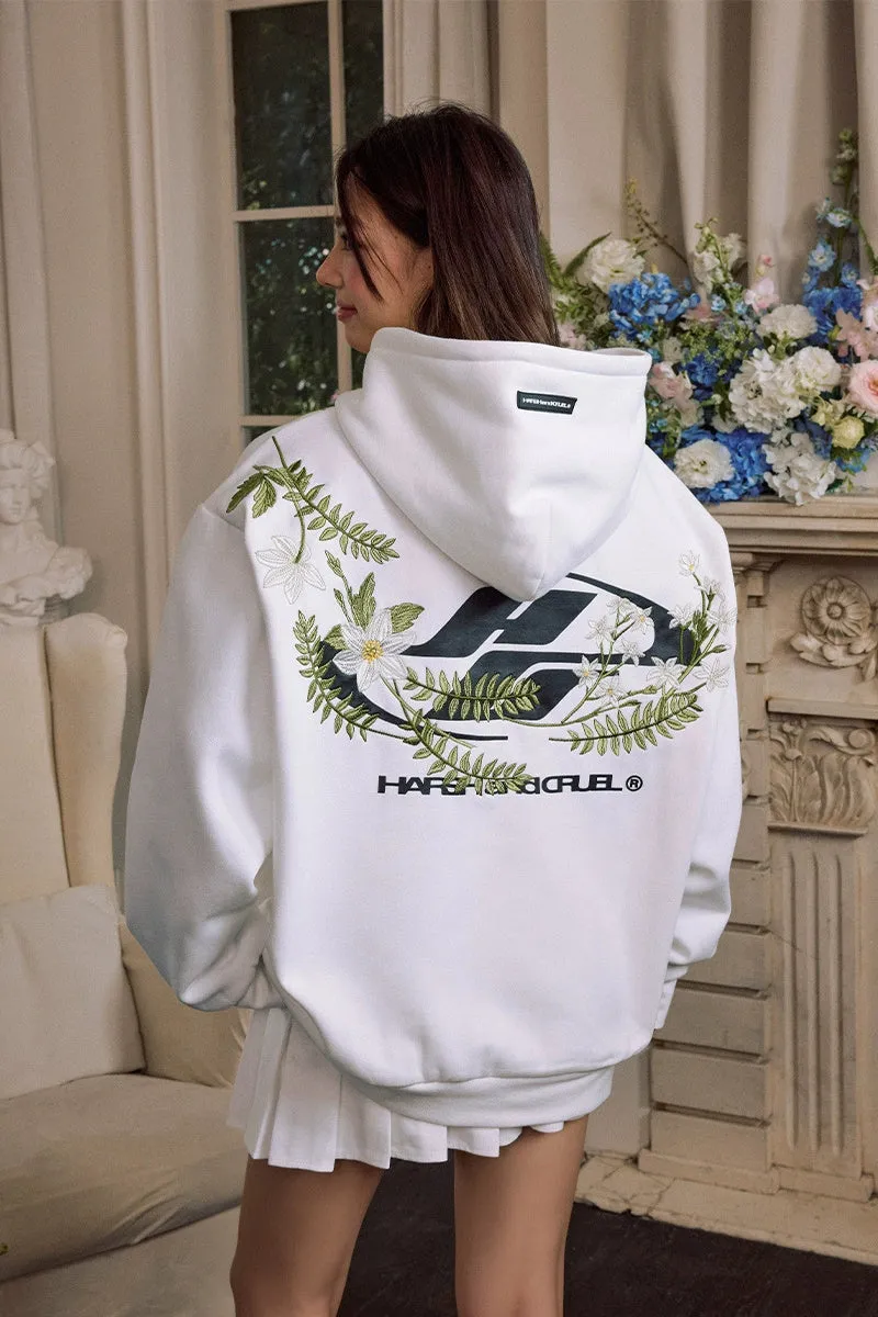 Plant Embroidered Logo Hoodie