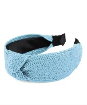 Rattan Headband - Blue