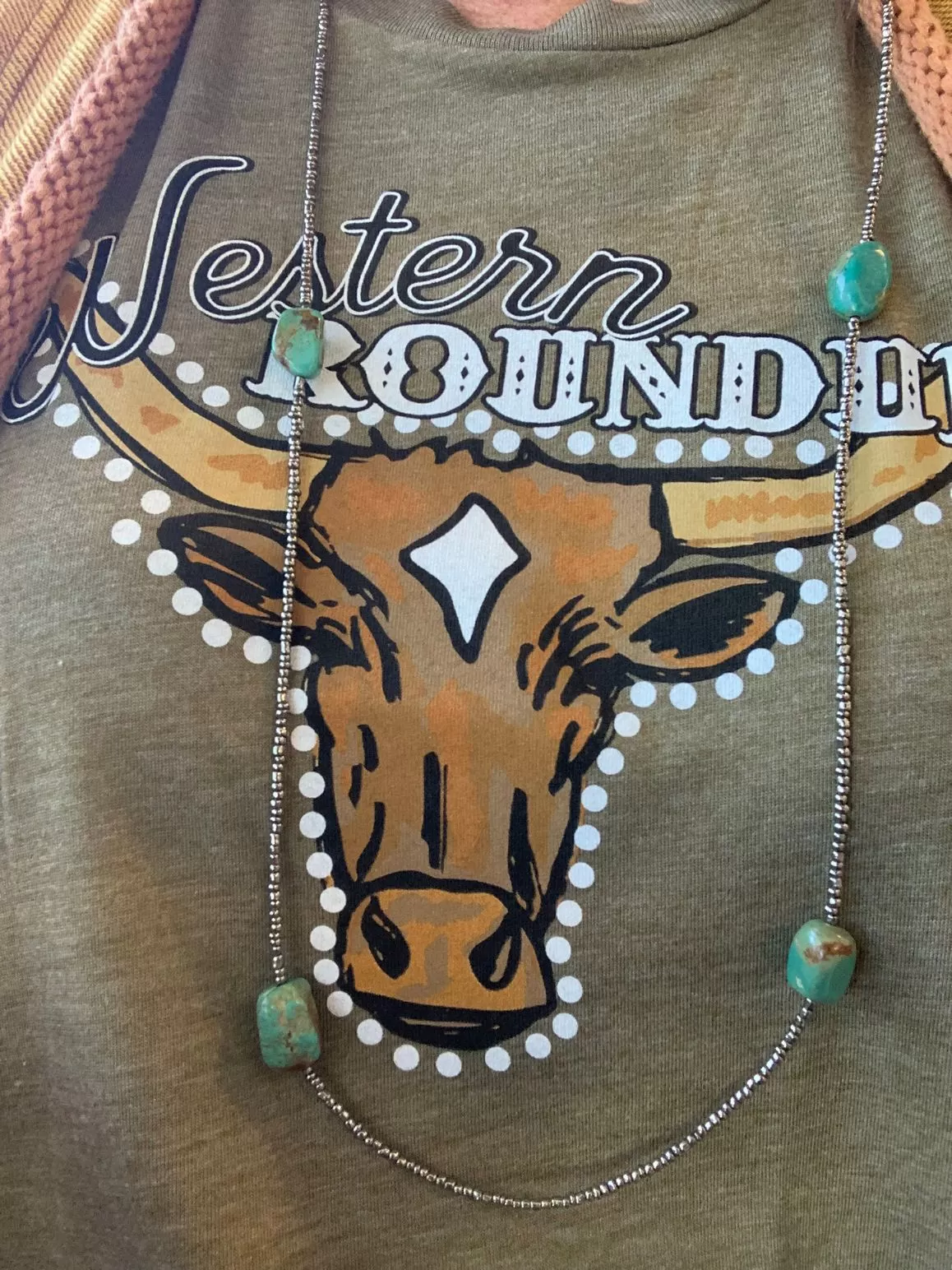 Rodeo Quincy Western Roundup Longhorn Graphic T Shirt - Small to 2X