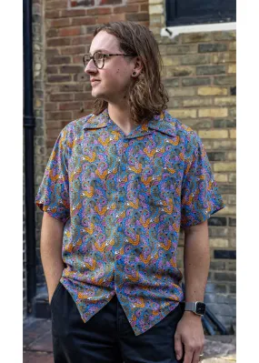 Run & Fly Men's Paisley Resort 70's Shirt in Multi