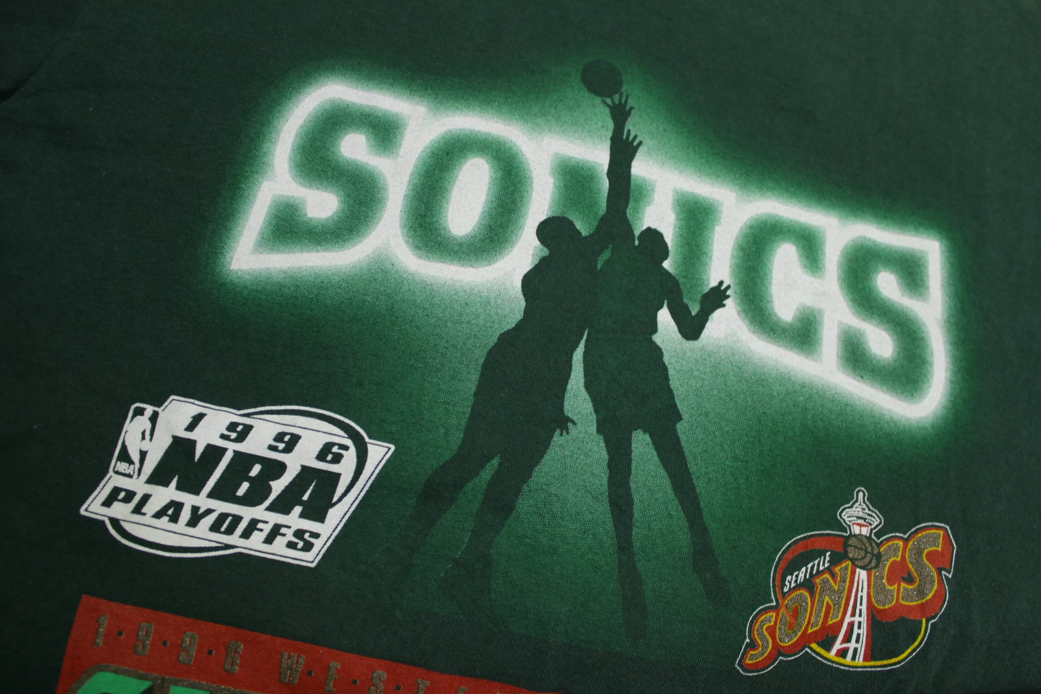 Seattle Sonics 1996 Western Conference Champions Vintage 90's Lee Sport T-Shirt