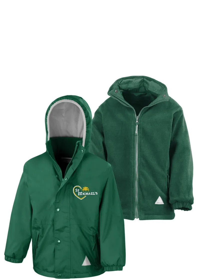 St Michael's R.C. Primary School - Newcastle Bottle Green Waterproof Coat