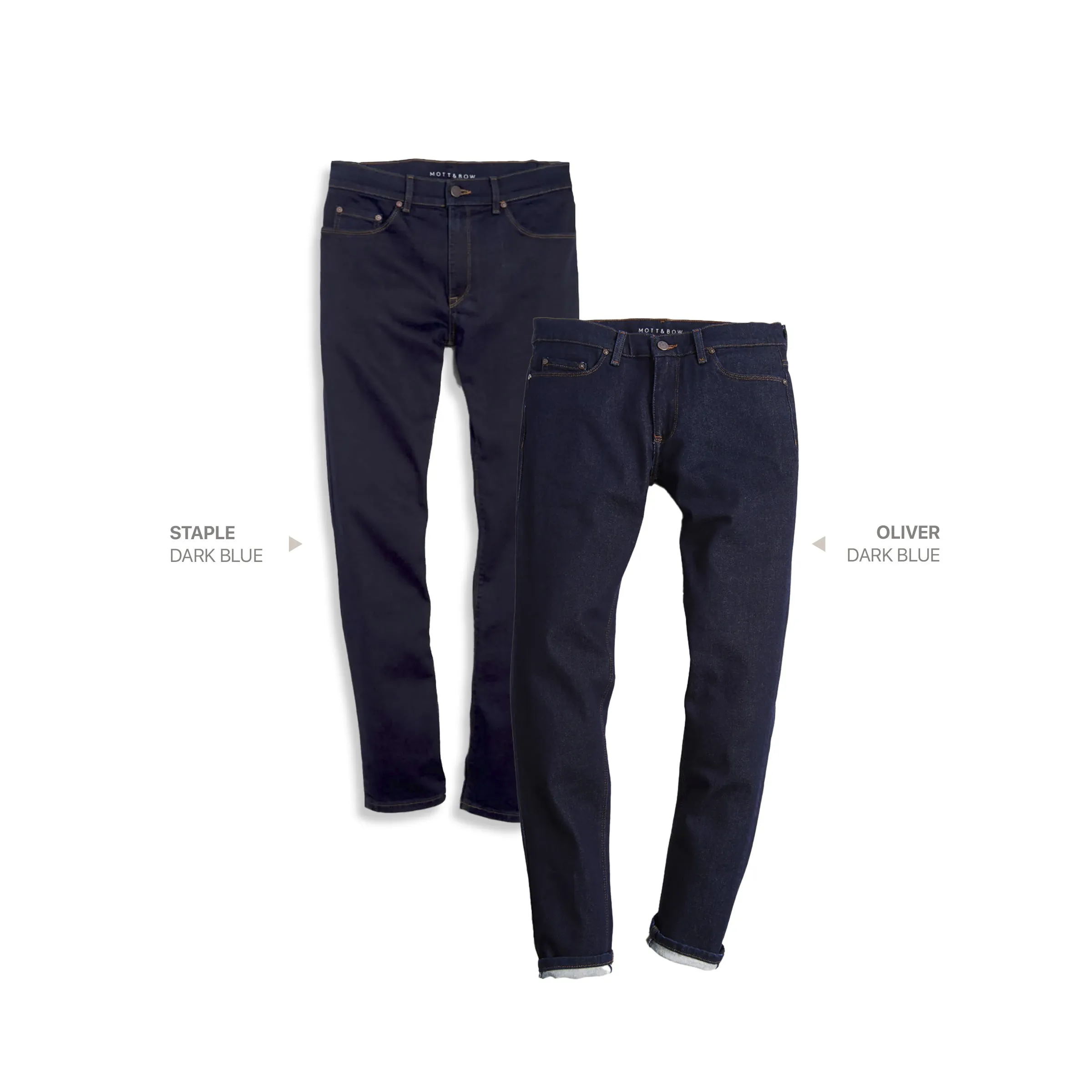 Straight Staple Dark Blue and Oliver Dark Blue 2-Pack Jeans