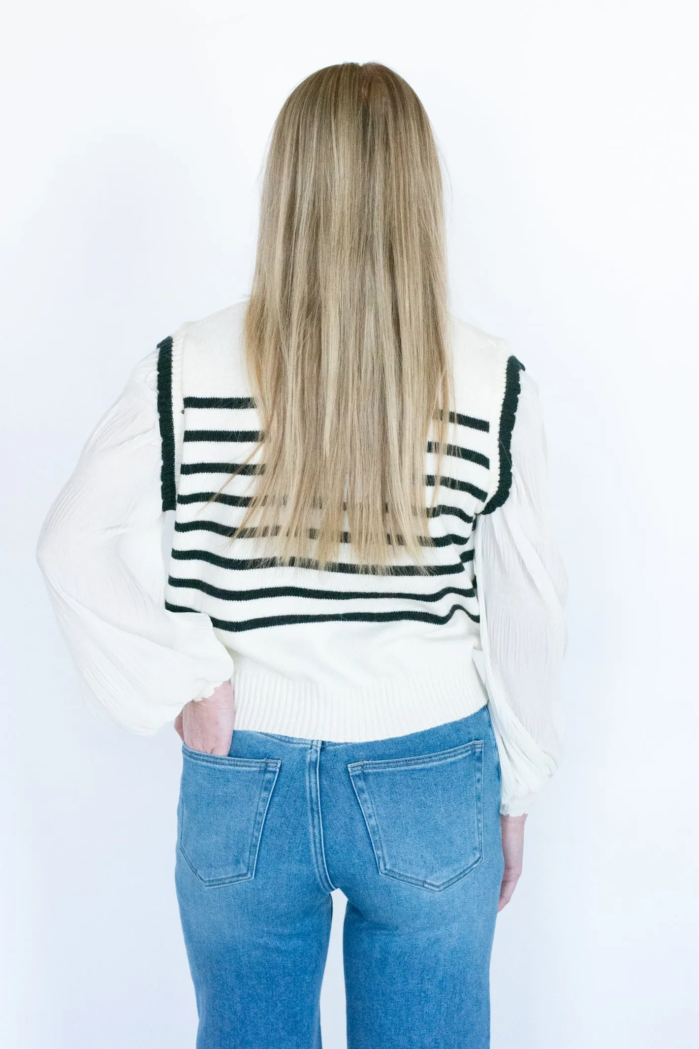 Stuck in Your Ways Striped Blouse