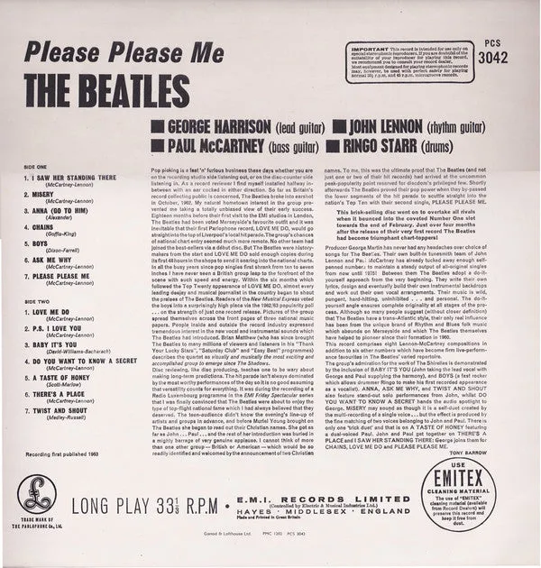 The Beatles ~ Please Please Me