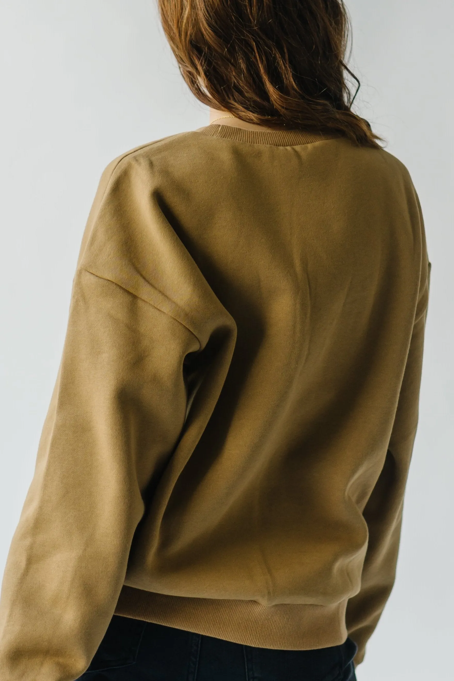 The Boston Sweatshirt in Tan