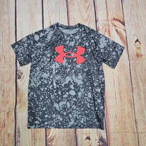 UNDER ARMOUR BOYS TECH BLK PRINTED SHORT SLEEVE 1363278 025