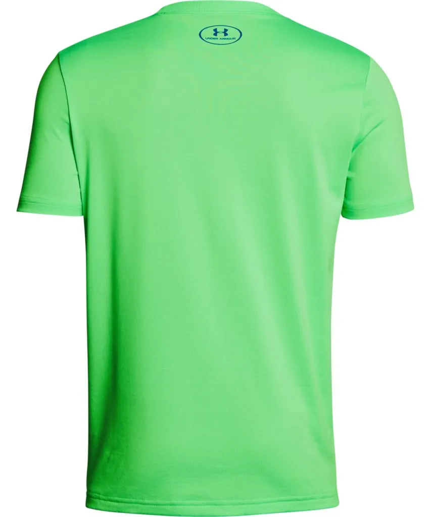 UNDER ARMOUR KID'S TECH BIG LOGO SOLID T SHIRT - GREEN