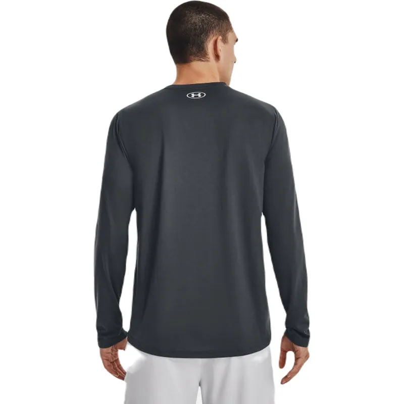 Under Armour Men's Stealth Grey/White Team Tech Long Sleeve